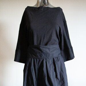 Navy Jumpsuit With Adjustable Ribbon Belt